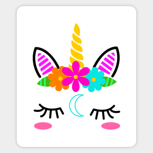 Magic Unicorn Face Sticker